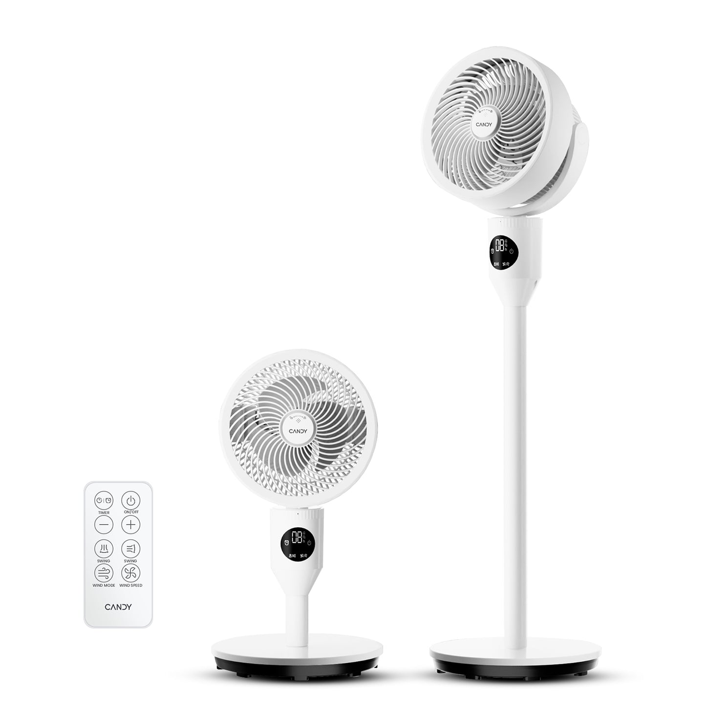 Candy 3 Heights Standing Fan CDS-FED1800T(W)-US