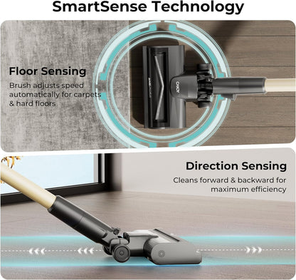 Candy Cordless Stick Vacuum, 650W/250AW CDS-CS0301D(B)US