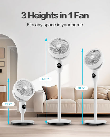 Candy 3 Heights Standing Fan CDS-FED1800T(W)-US