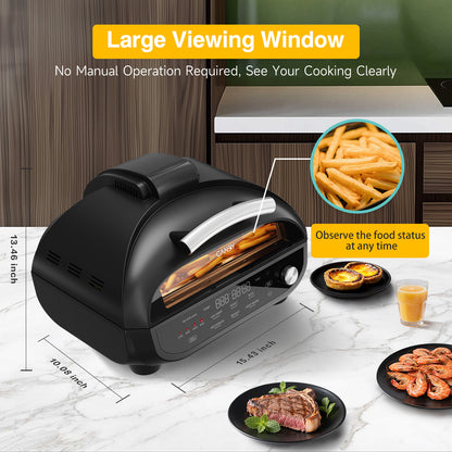 Candy Indoor Grill & Air Fryer CAF-502-US