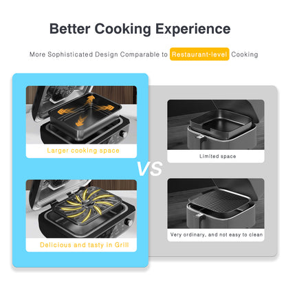 Candy Indoor Grill & Air Fryer CAF-502-US