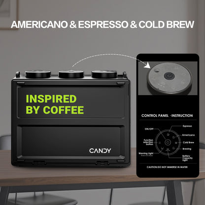 Candy Portable Espresso Machine with Strap LSCF-SA103(B)